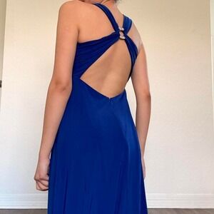 NW Nightway Blue Cut-Out Maxi Dress